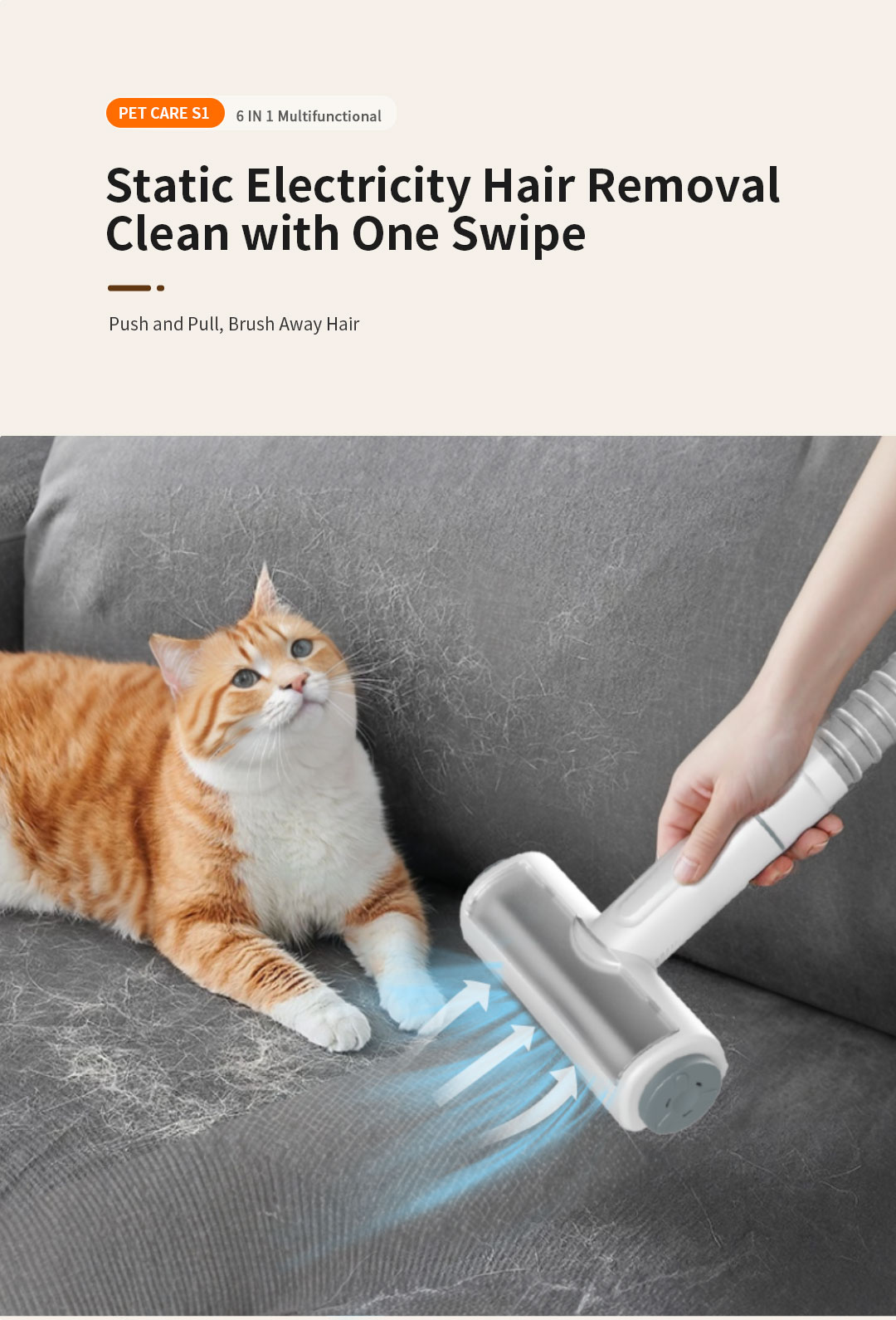 6in1 Pet Grooming Kit Vacuum Cleaner