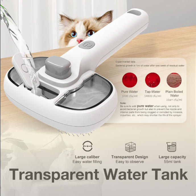Self Clean Pet Spray Brush
