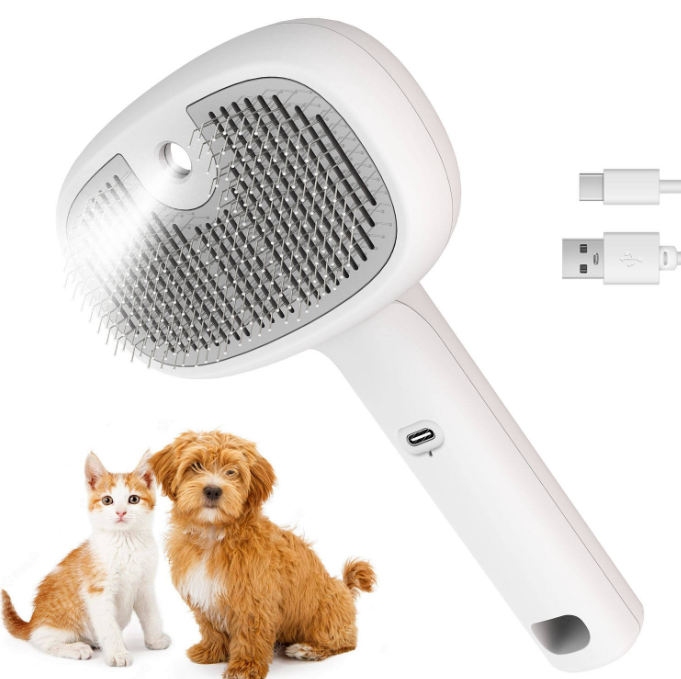 Self Clean Pet Spray Brush