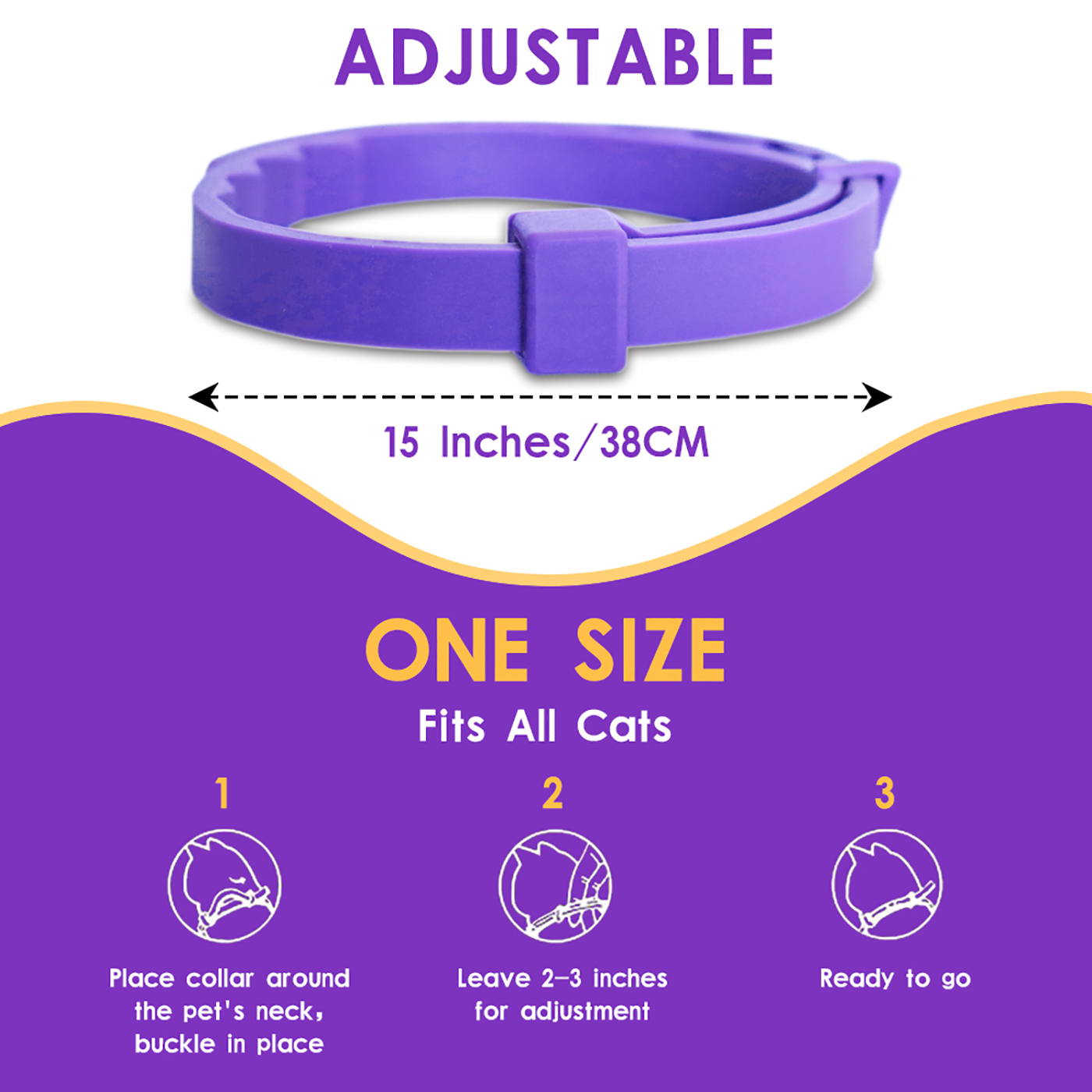 4 Pack Calming Collar for Cats