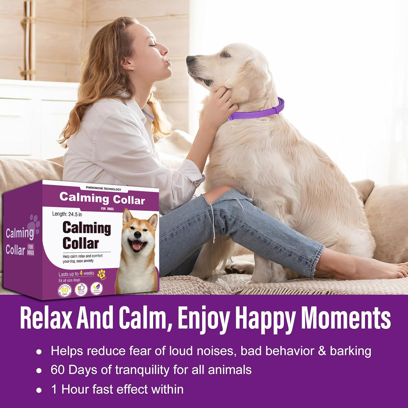 Calming Collar for Dogs 4 Packs
