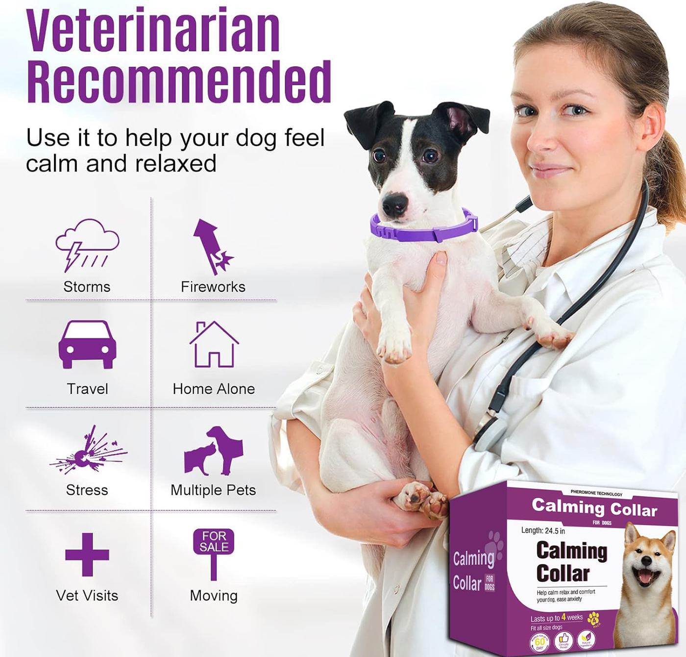 Calming Collar for Dogs 4 Packs