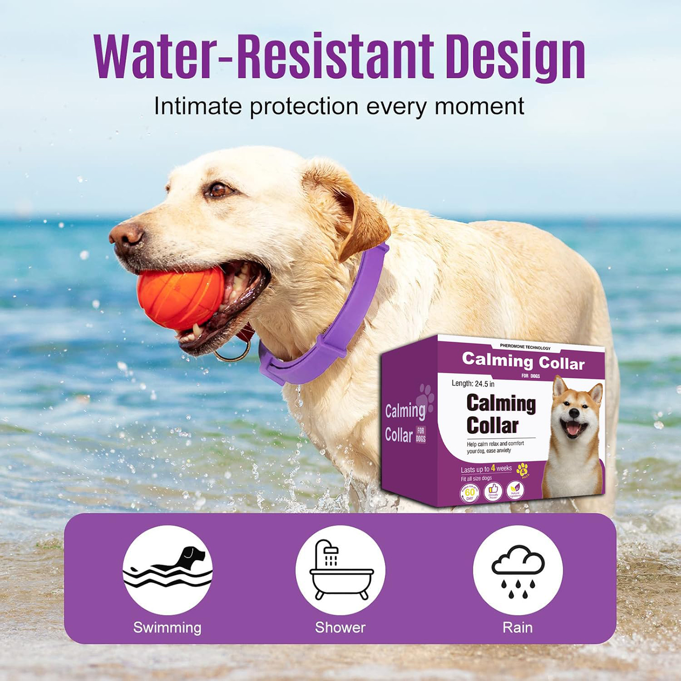 Calming Collar for Dogs 4 Packs
