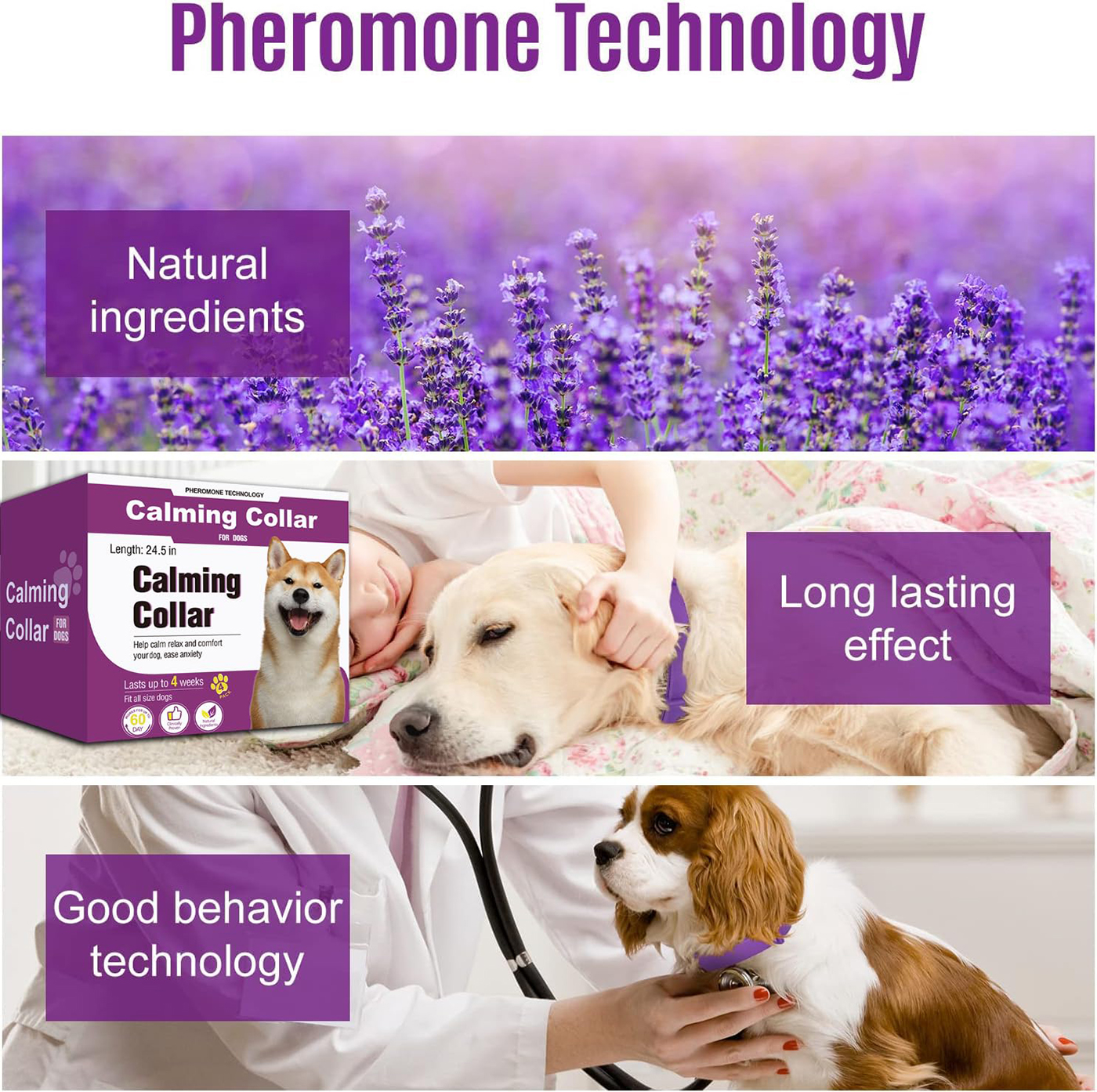 Calming Collar for Dogs 4 Packs