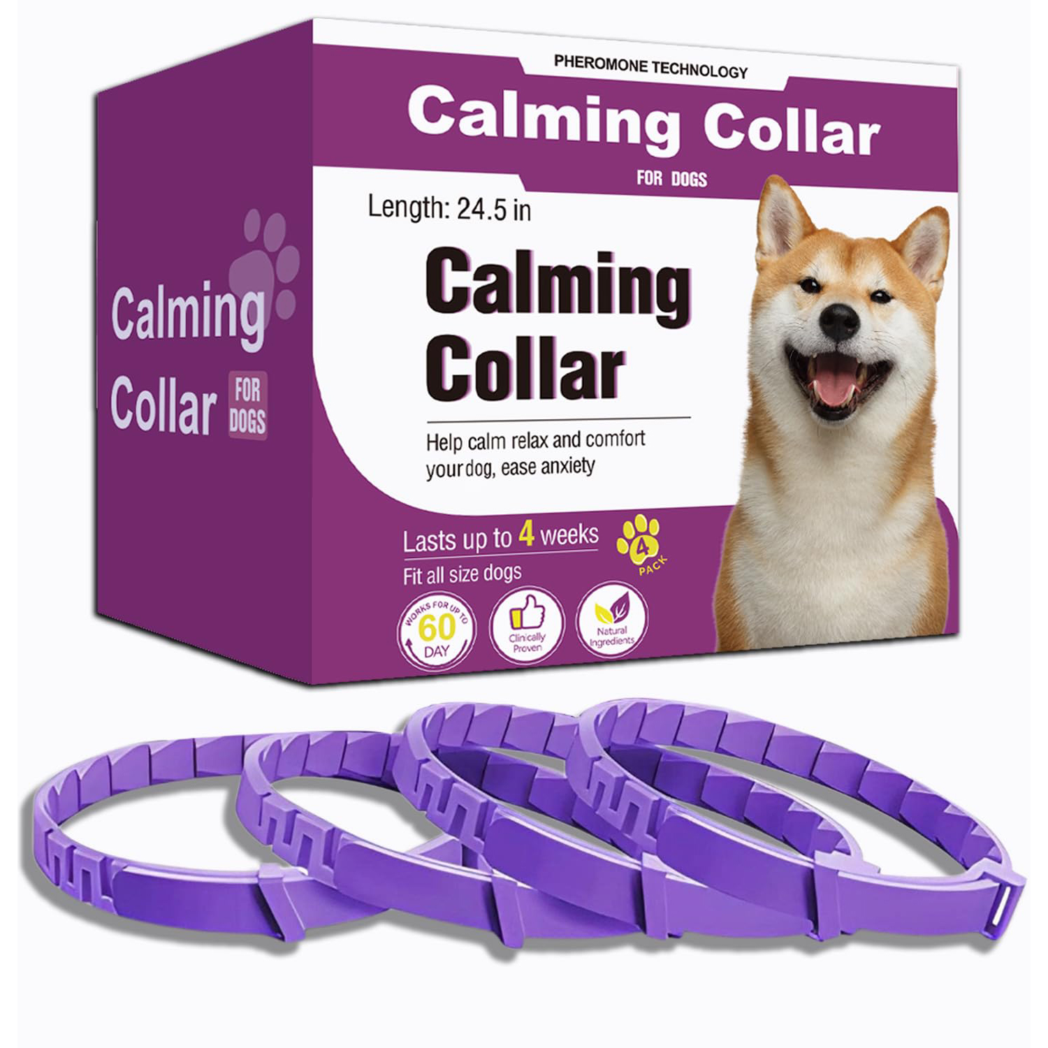 Calming Collar for Dogs 4 Packs