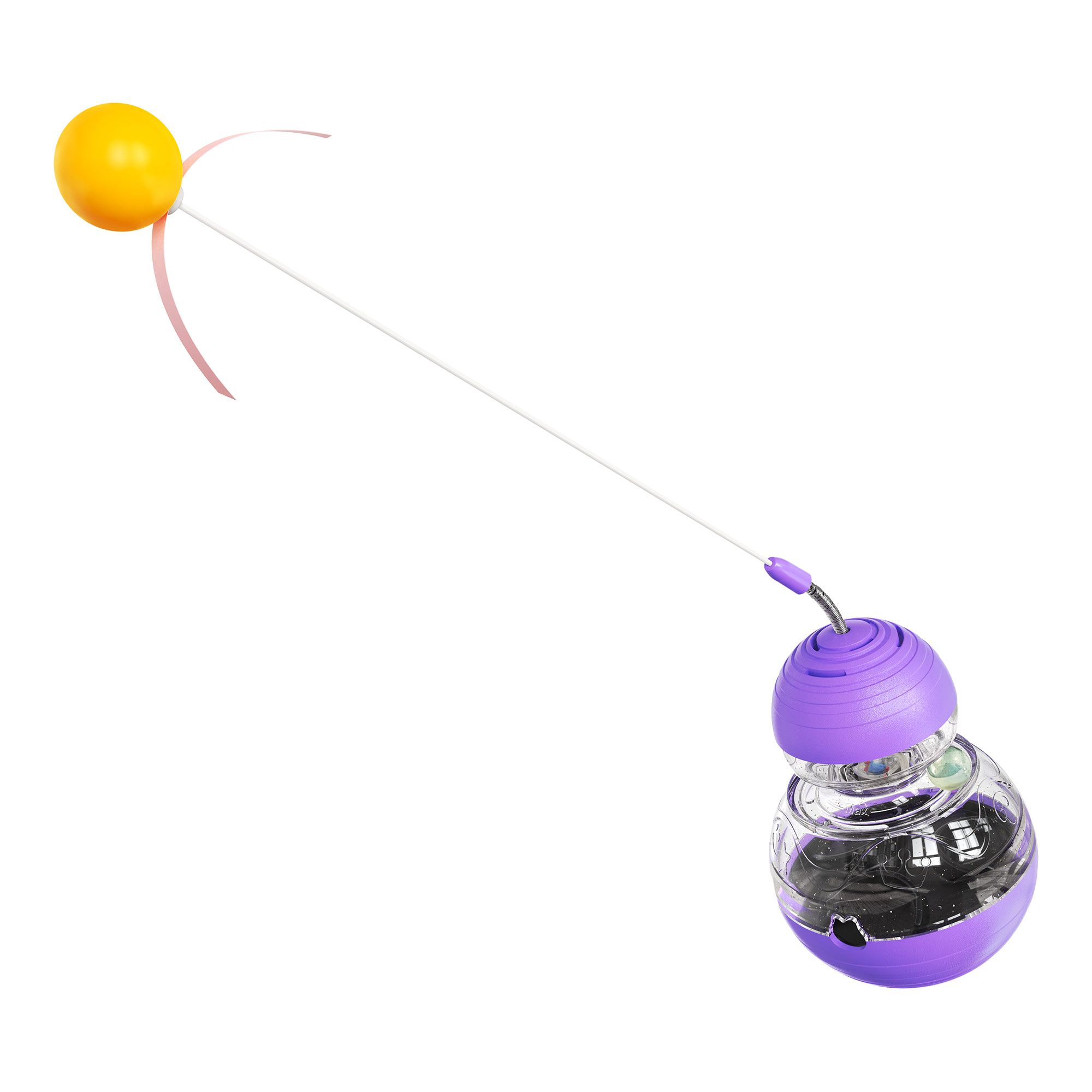 Cat for Indoor Cats Kitten Weight Loss Lose Kitty Tracking Balls Slow Food Dispenser Feeder