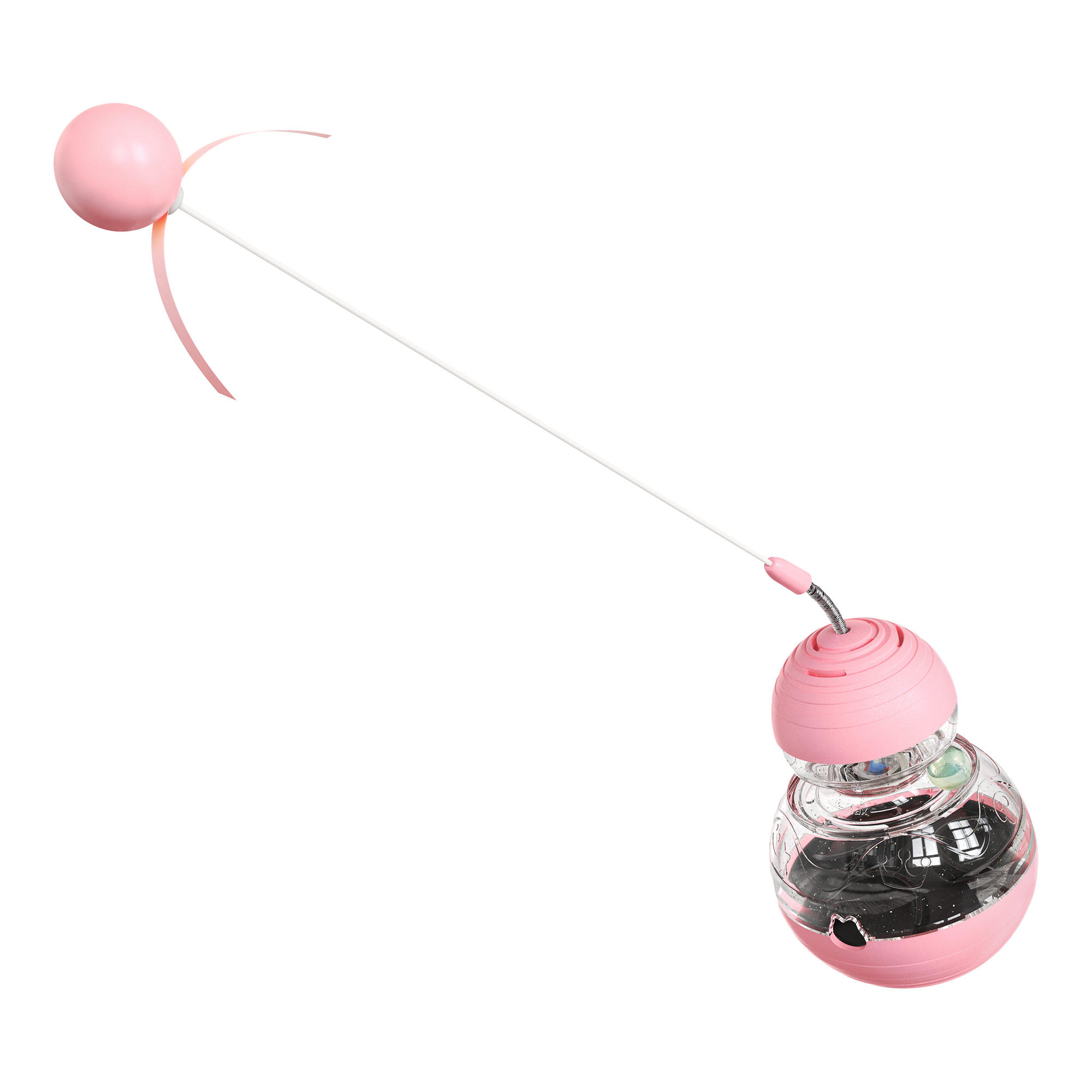 Cat for Indoor Cats Kitten Weight Loss Lose Kitty Tracking Balls Slow Food Dispenser Feeder