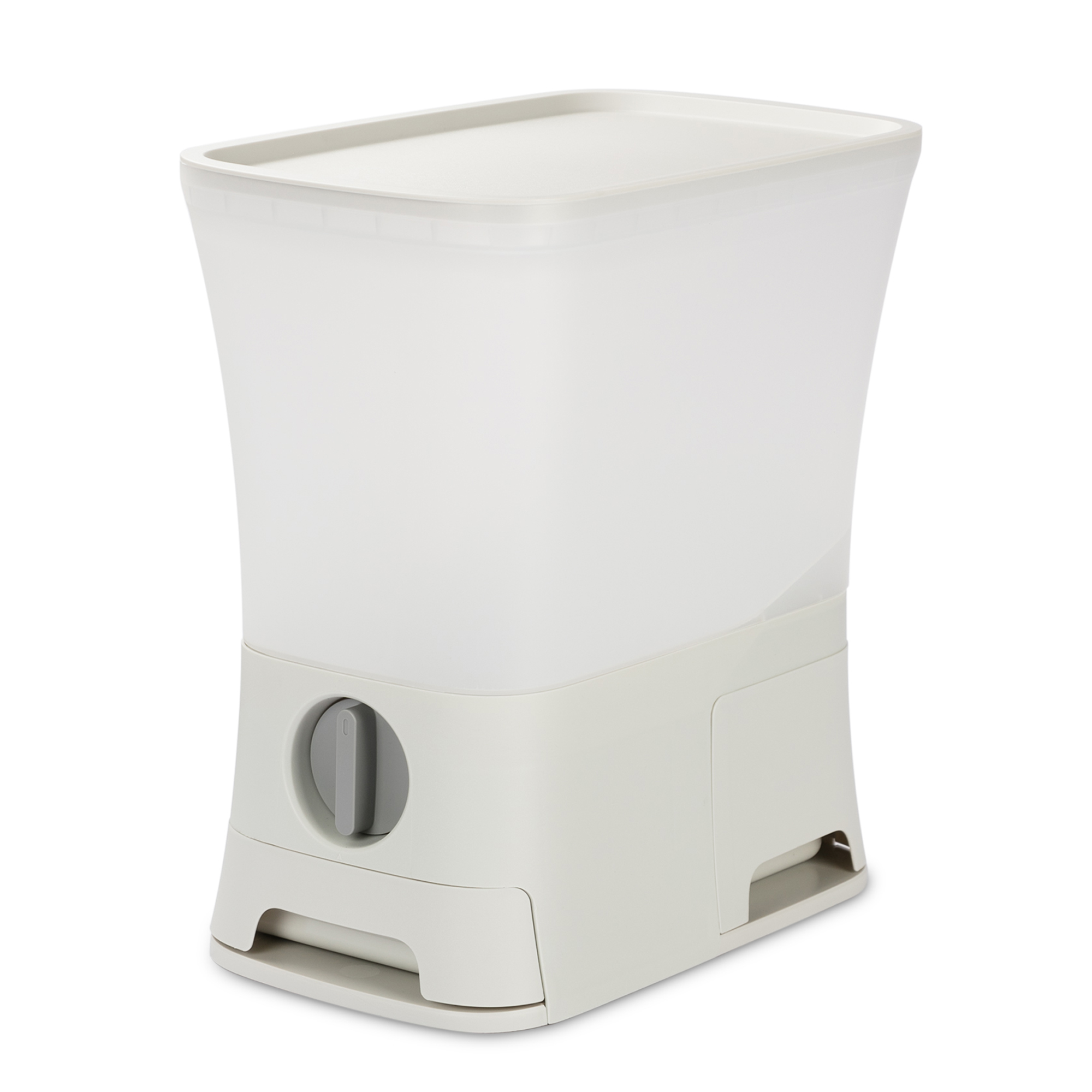 OUANTITATIVE PET FOOD STORAGE CONTAINER